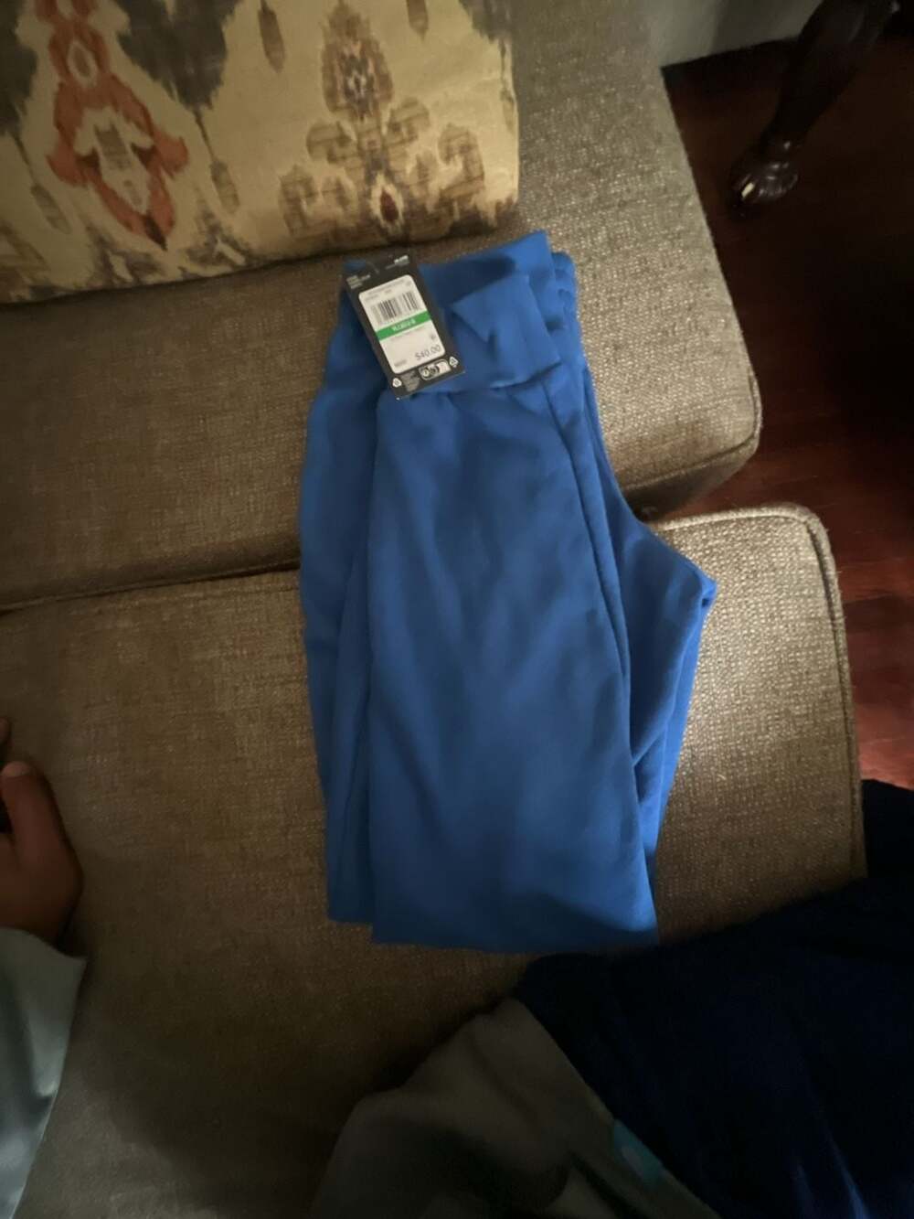 Under Armour Women's Blue Jogger Pants with Drawstring Waist and Logo